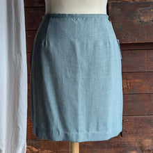 Load image into Gallery viewer, 90s Vintage Blue-Grey Mini Skirt
