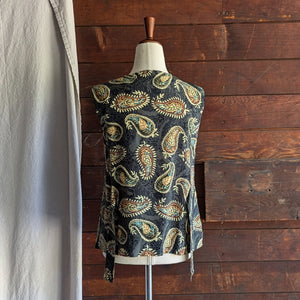 90s Vintage Sleeveless Silk Top