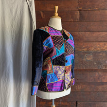 Load image into Gallery viewer, Velvet and Crazy Quilt Patchwork Jacket
