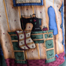 Load image into Gallery viewer, 90s Vintage Homemade Quilting Themed Vest
