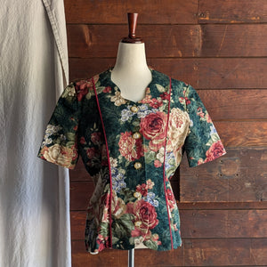 Vintage Short Sleeve Tapestry Jacket