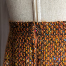 Load image into Gallery viewer, 90s Vintage Chunky Orange Wool Pencil Skirt
