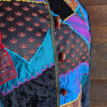 Load image into Gallery viewer, Velvet and Crazy Quilt Patchwork Jacket
