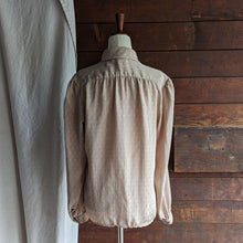 Load image into Gallery viewer, 90s Vintage Taupe Polyester Blouse
