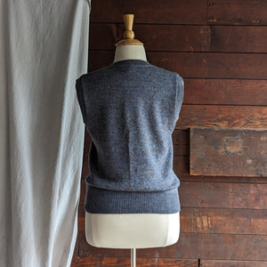 Vintage Grey Wool Blend Sweater Vest
