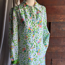 Load image into Gallery viewer, 70s Vintage White Floral Midi Dress
