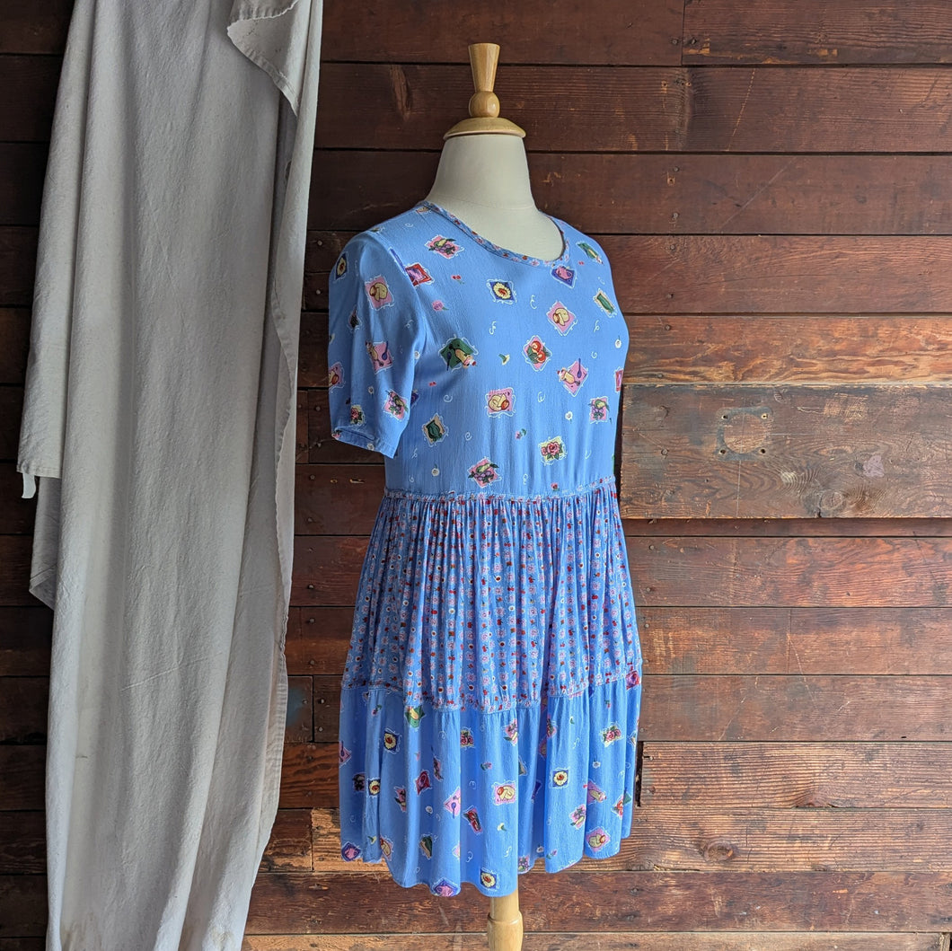 90s Vintage Fruit Parfait Print Pullover Dress – Forager Vintage 90s Vintage Fruit Parfait Print Pullover Dress – Forager Vintage