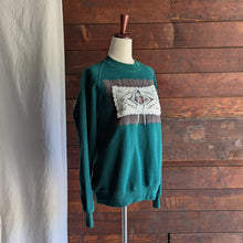 Load image into Gallery viewer, Upcycled Green &#39;Secret Garden&#39; Sweatshirt
