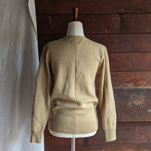 Load image into Gallery viewer, 80s Vintage Tan Acrylic Knit Sweater
