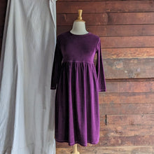 Load image into Gallery viewer, Purple Velour Maxi Dress
