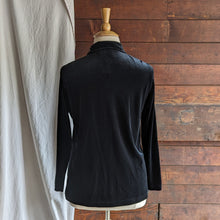 Load image into Gallery viewer, 90s Vintage Black Velour Jacket
