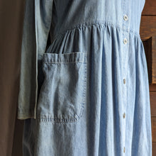 Load image into Gallery viewer, 90s Vintage Embroidered Denim Dress
