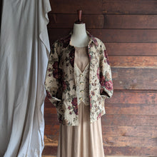 Load image into Gallery viewer, 90s/Y2K Vintage Floral Tapestry Jacket

