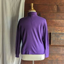 Load image into Gallery viewer, Vintage Purple Cotton Blend Turtleneck Top
