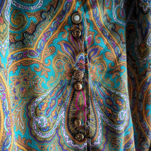 Load image into Gallery viewer, Vintage Colorful Poly Satin Top
