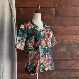 Vintage Short Sleeve Tapestry Jacket