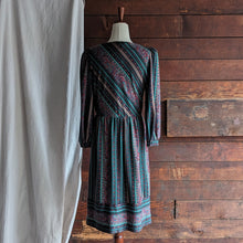 Load image into Gallery viewer, Vintage Striped Paisley Midi Dress
