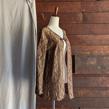 Load image into Gallery viewer, Vintage Brown and Gold Lace Jacket
