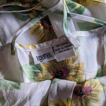 Load image into Gallery viewer, 90s Vintage Strappy Rayon Sunflower Dress
