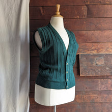 Load image into Gallery viewer, Vintage Forest Green Sweater Vest
