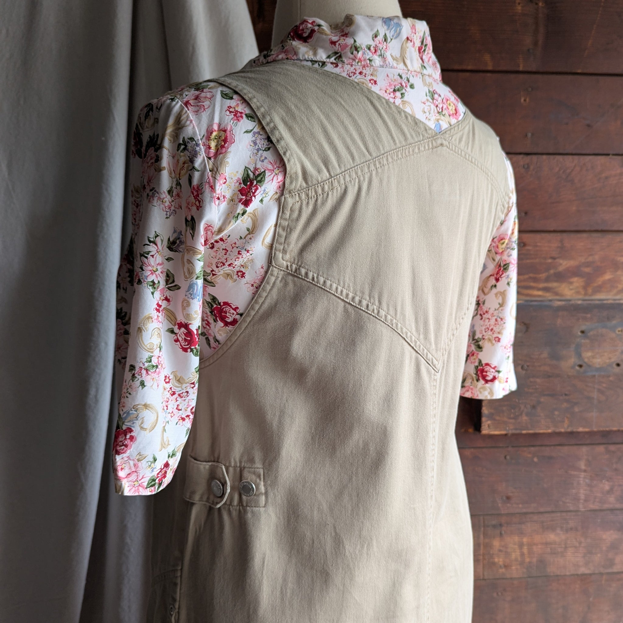 90s Vintage Khaki Twill Overall Dress Forager Vintage 90s Vintage Khaki Twill Overall Dress Forager Vintage