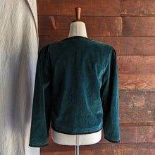 Load image into Gallery viewer, 90s Vintage Green Velvet Jacket

