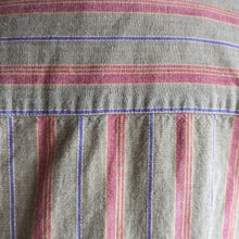Load image into Gallery viewer, 90s Vintage Muted Striped Cotton Button Up Shirt
