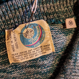 70s Vintage Embroidered Acrylic Sweater