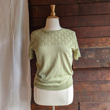Load image into Gallery viewer, 90s/Y2K Vintage Green Acrylic Knit Top
