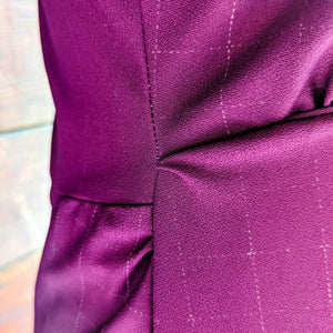 70s Vintage Polyester Magenta Shirt Dress