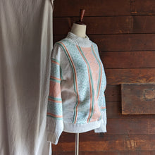 Load image into Gallery viewer, 80s Vintage Multicolored Acrylic Knit Sweater
