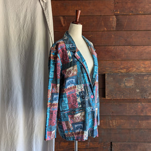 90s Vintage Poly/Rayon Blazer