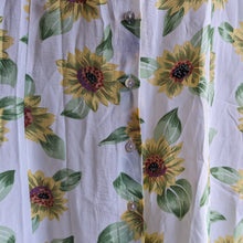 Load image into Gallery viewer, 90s Vintage Strappy Rayon Sunflower Dress
