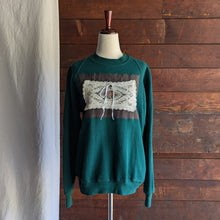 Load image into Gallery viewer, Upcycled Green &#39;Secret Garden&#39; Sweatshirt
