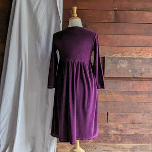 Purple Velour Maxi Dress