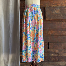 Load image into Gallery viewer, 90s Vintage PolyRayon Floral Maxi Skirt
