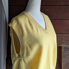 Load image into Gallery viewer, Vintage Yellow Wool Sweater Vest
