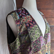 Load image into Gallery viewer, Plus Size Patchwork Brocade Vest
