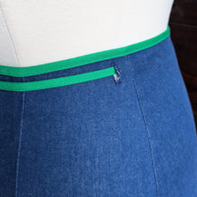 Load image into Gallery viewer, 70s Vintage Denim Wrap Skirt
