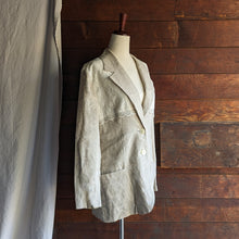 Load image into Gallery viewer, 90s Vintage Flax and Lace Blazer

