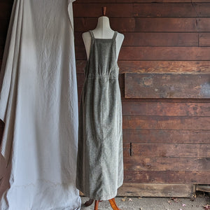 90s Vintage Cotton Corduroy Maxi Jumper Dress