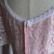 Load image into Gallery viewer, 80s Vintage Pink Lace Party Dress
