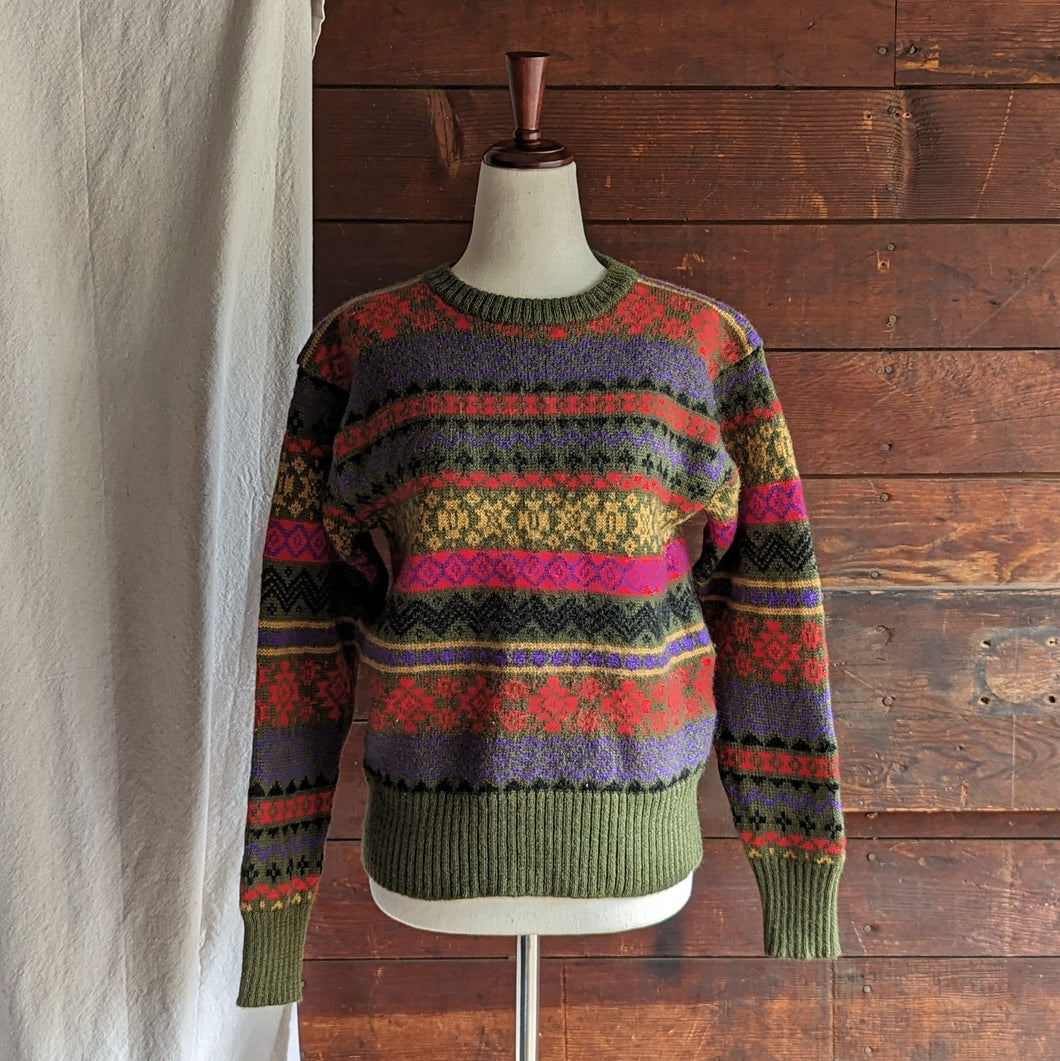 80s/90s Vintage Multicolored Wool Sweater