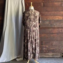 Load image into Gallery viewer, Modern Plus Size Brown Leaf Maxi Dress
