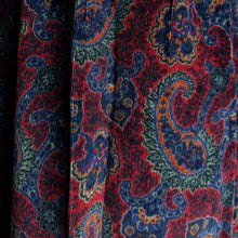 Load image into Gallery viewer, Vintage Dark Paisley Corduroy Midi Skirt
