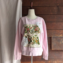 Load image into Gallery viewer, Patchwork Pink Grannycore Floral Sweatshirt
