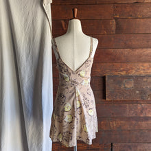 Load image into Gallery viewer, 90s Vintage Brown Floral Mini Dress
