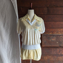Load image into Gallery viewer, 70s Vintage Soft Yellow Velour Top

