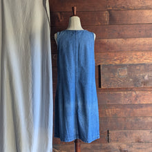 Load image into Gallery viewer, 90s Vintage Sleeveless Denim Mini Dress
