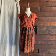 Load image into Gallery viewer, 90s Vintage Orange Rayon Blend Jacket and Dress Set
